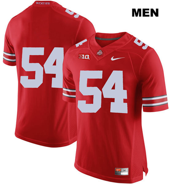 Ohio State Buckeyes Men's Matthew Jones #54 Red Authentic Nike No Name College NCAA Stitched Football Jersey OD19U80EO